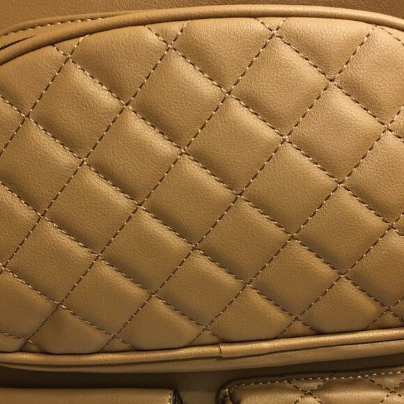 NWT!!! ELLO Quilted vegan leather backpack in Taupe main image 7